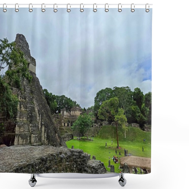 Personality  Great Jaguar Pyramid: A Majestic Icon Of Tikal Peten's History, Guatemala Shower Curtains