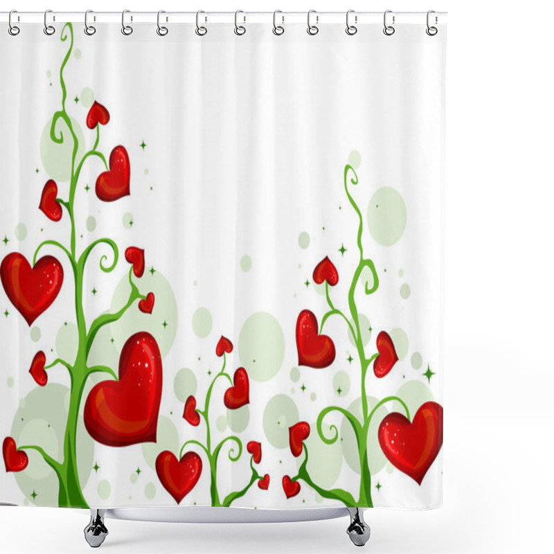 Personality  Blooming Love Shower Curtains