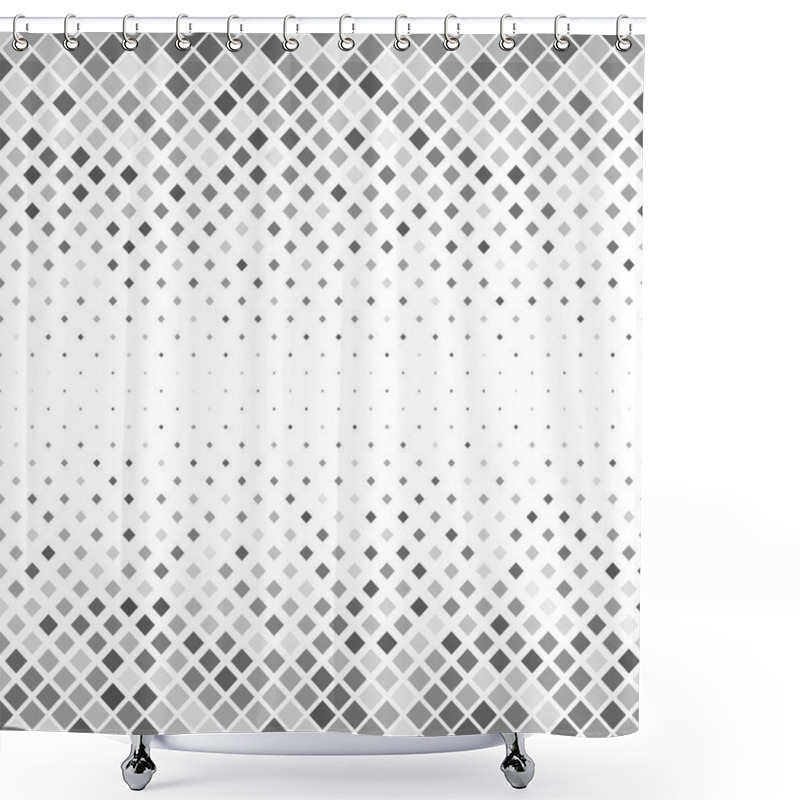 Personality  Grey Abstract Square Pattern Background - Vector Design From Diagonal Squares Shower Curtains