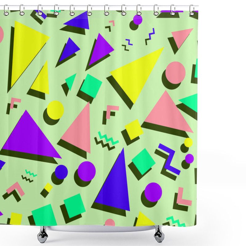 Personality  Retro Style Abstract Patter Shower Curtains