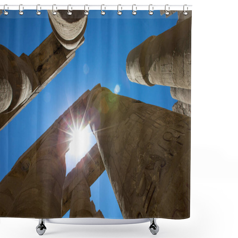 Personality  Karnak Temple In Egypt Shower Curtains