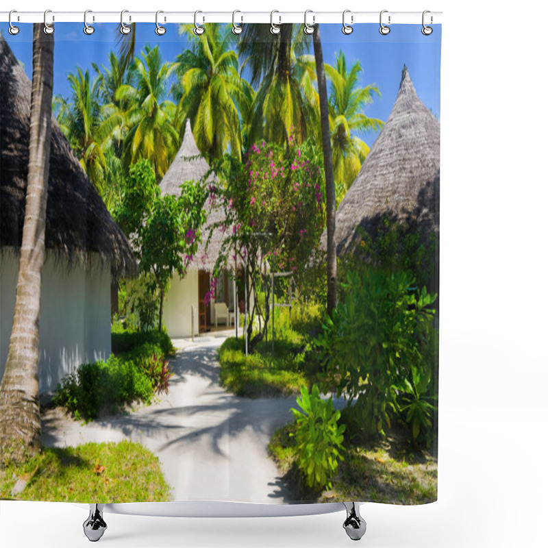 Personality  Bungalows And Pathway Shower Curtains