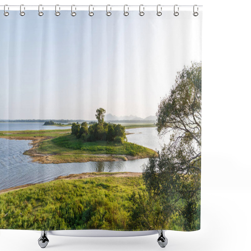 Personality  River Shower Curtains