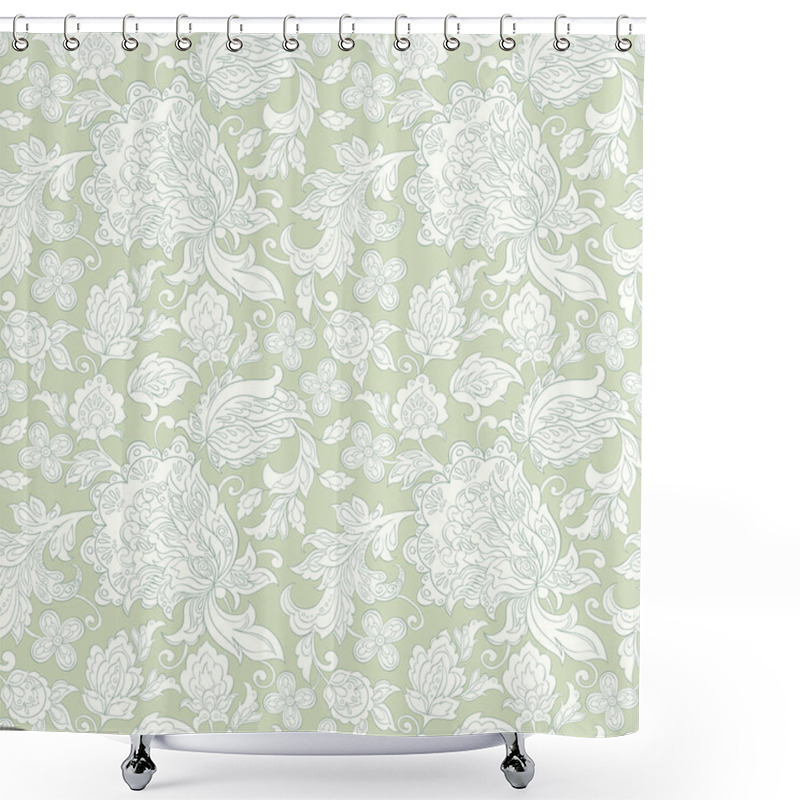 Personality  Ethnic Floral Ornament Shower Curtains