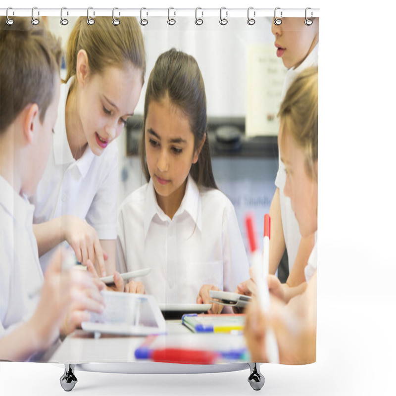 Personality  Happy At School Shower Curtains