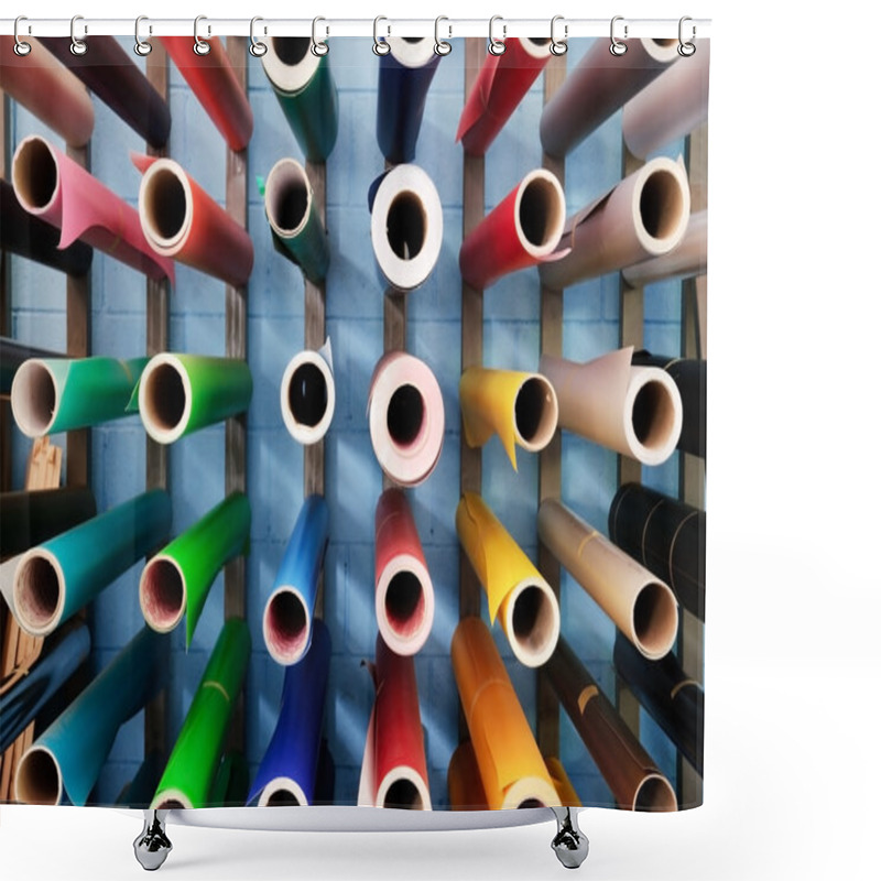 Personality  Digital Printing - Adhesive Paper Shower Curtains