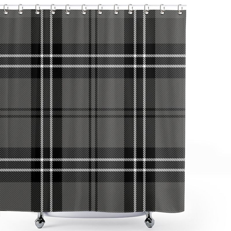 Personality  Halloween Tartan Plaid. Scottish Cage Background Shower Curtains