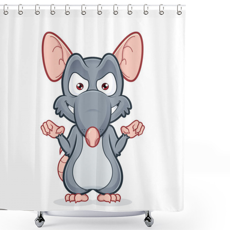 Personality  Evil Rat Shower Curtains