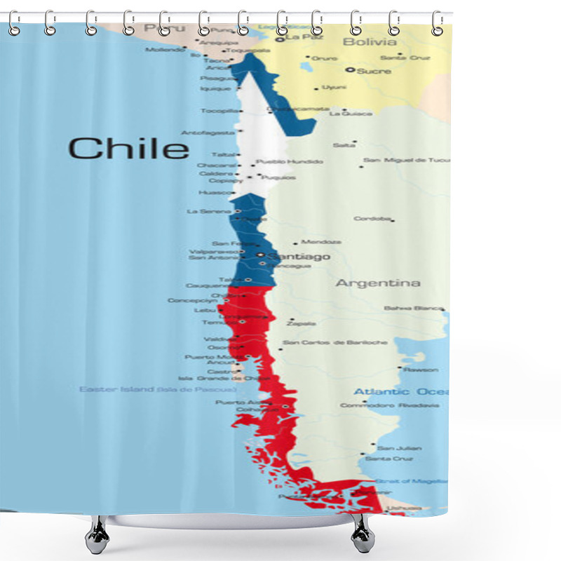 Personality  Chile Shower Curtains