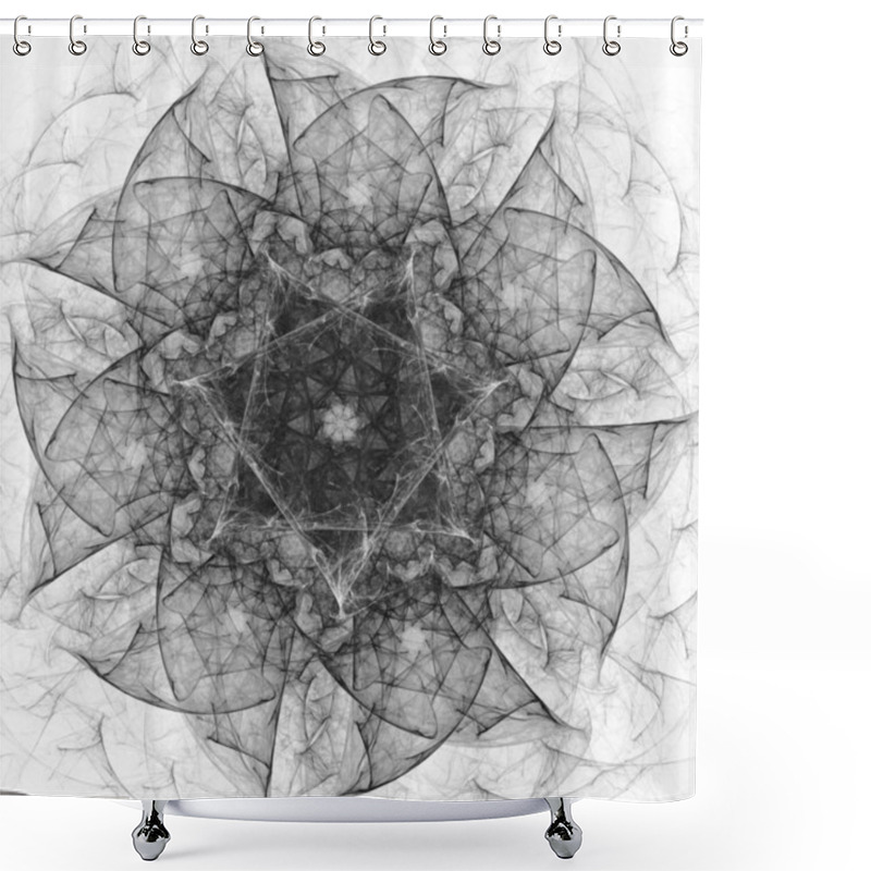 Personality  Abstract Fractal Background Shower Curtains