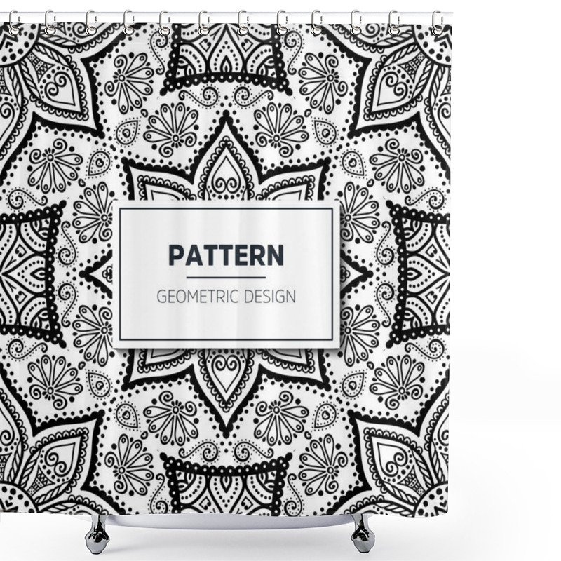 Personality  Seamless Ethnic And Tribal Pattern Shower Curtains