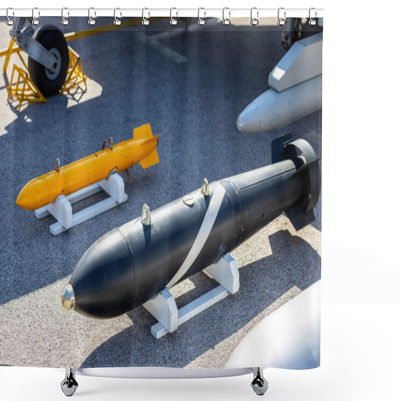 Personality  Aerial Or Air-dropped Unguided Bomb Shower Curtains