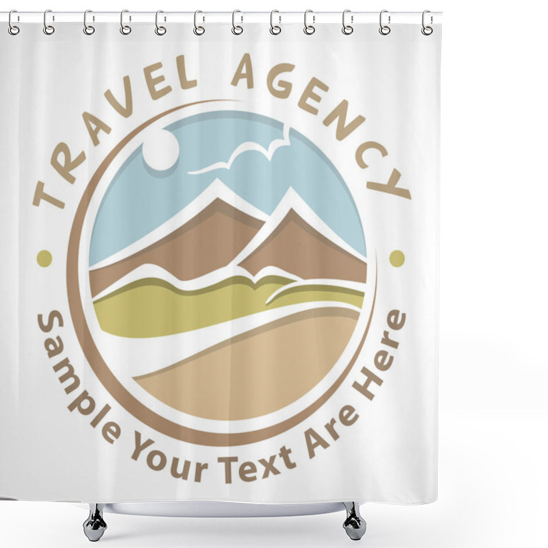 Personality  Travel Logo Pastel Shower Curtains