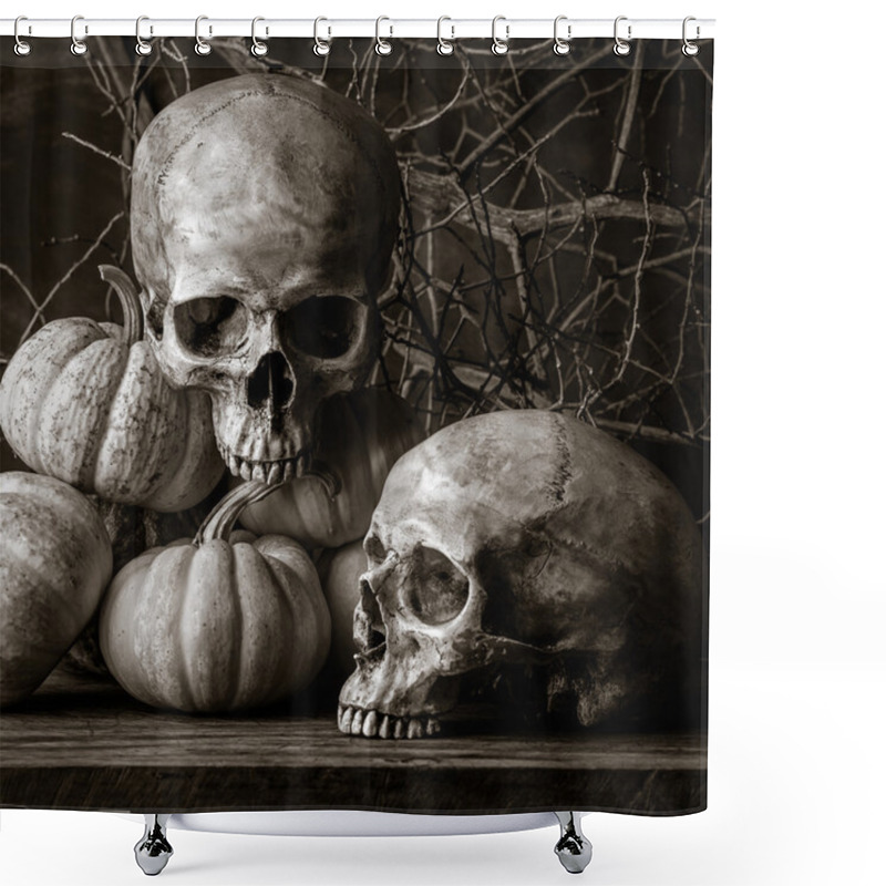 Personality  Still Life Pumpkins Shower Curtains