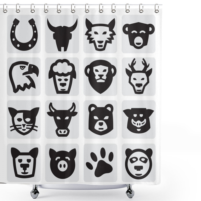 Personality  Animals Set Shower Curtains