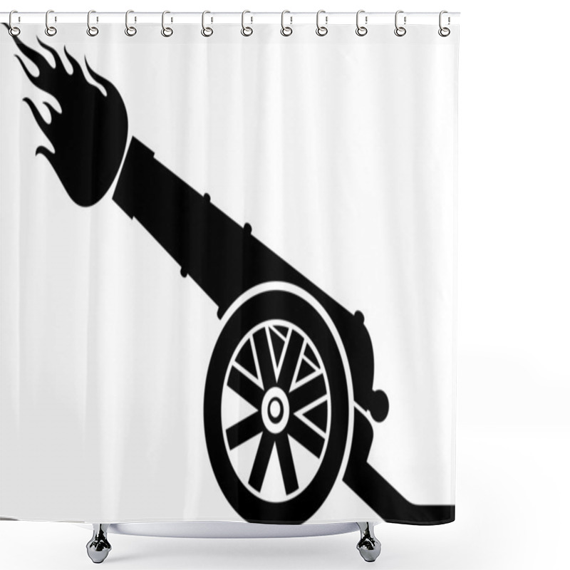 Personality  Ancient Cannon Shower Curtains