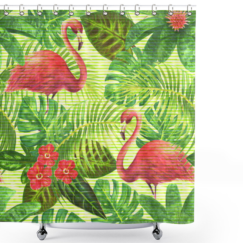 Personality  Paradise Exotic Seamless Pattern Shower Curtains