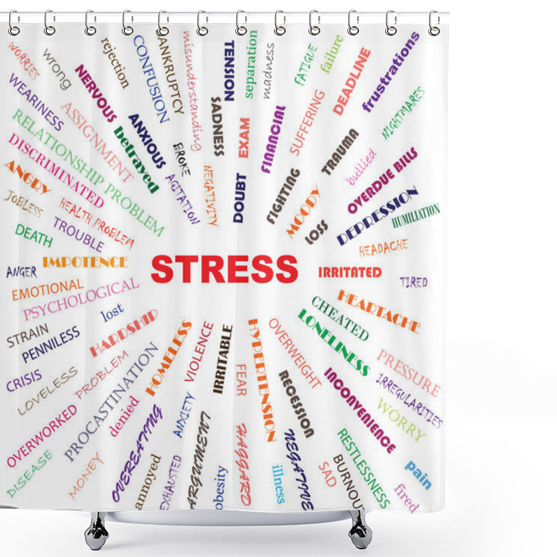 Personality  Stress Shower Curtains