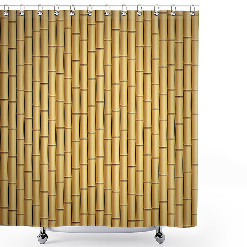 Personality  Bamboo Pattern Background Shower Curtains