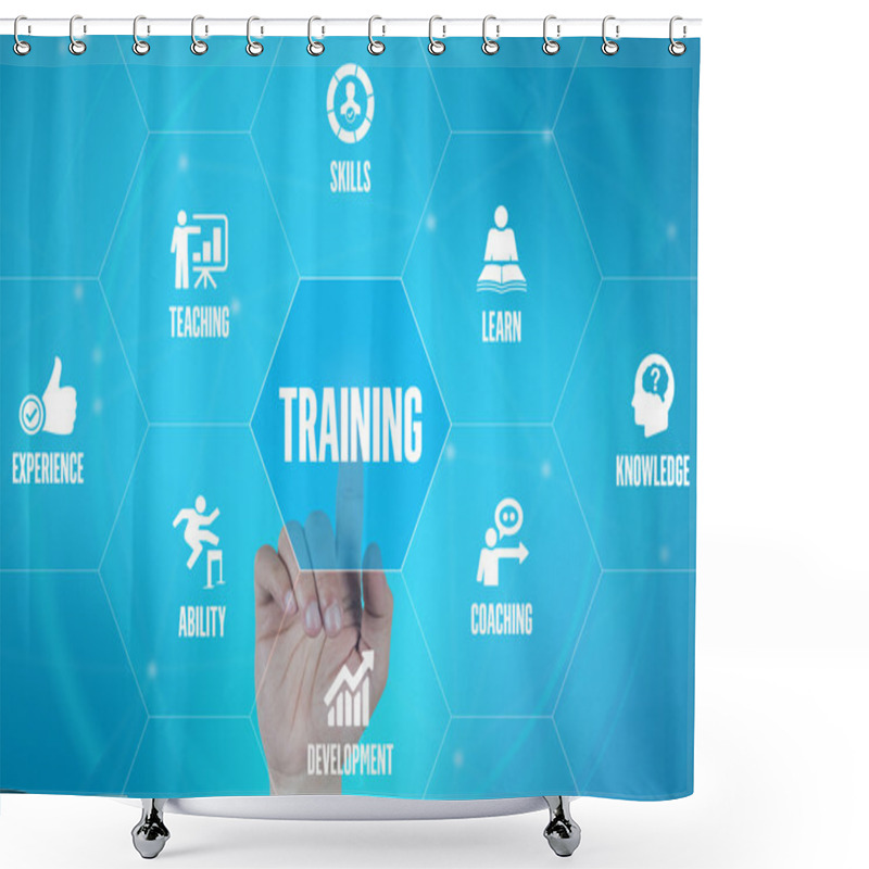 Personality  Futuristic Concept With Signs And Symbols Shower Curtains