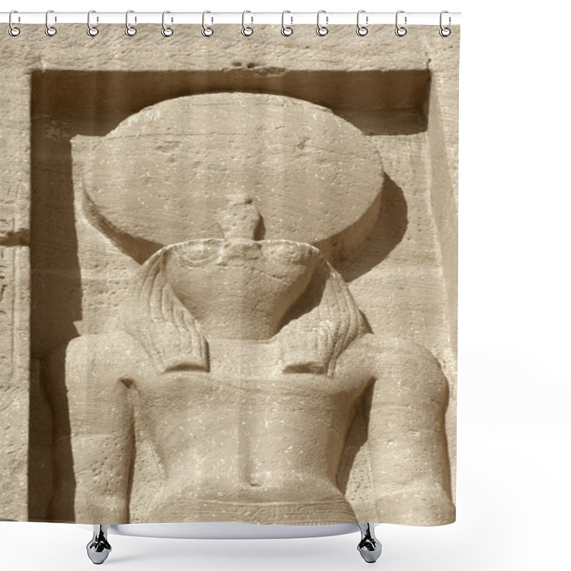 Personality  Sculpture At Abu Simbel Temples In Egypt Shower Curtains