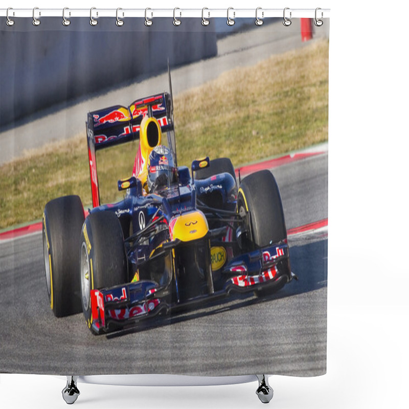 Personality  Formula One - Red Bull Shower Curtains