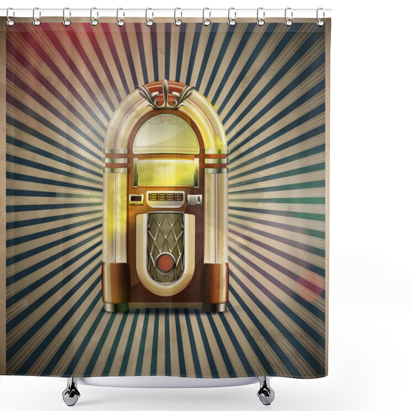 Personality  Classic Juke Box Shower Curtains