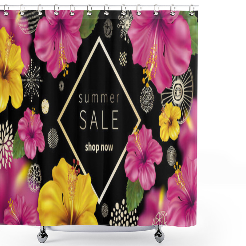 Personality  Summer Sale Background Shower Curtains