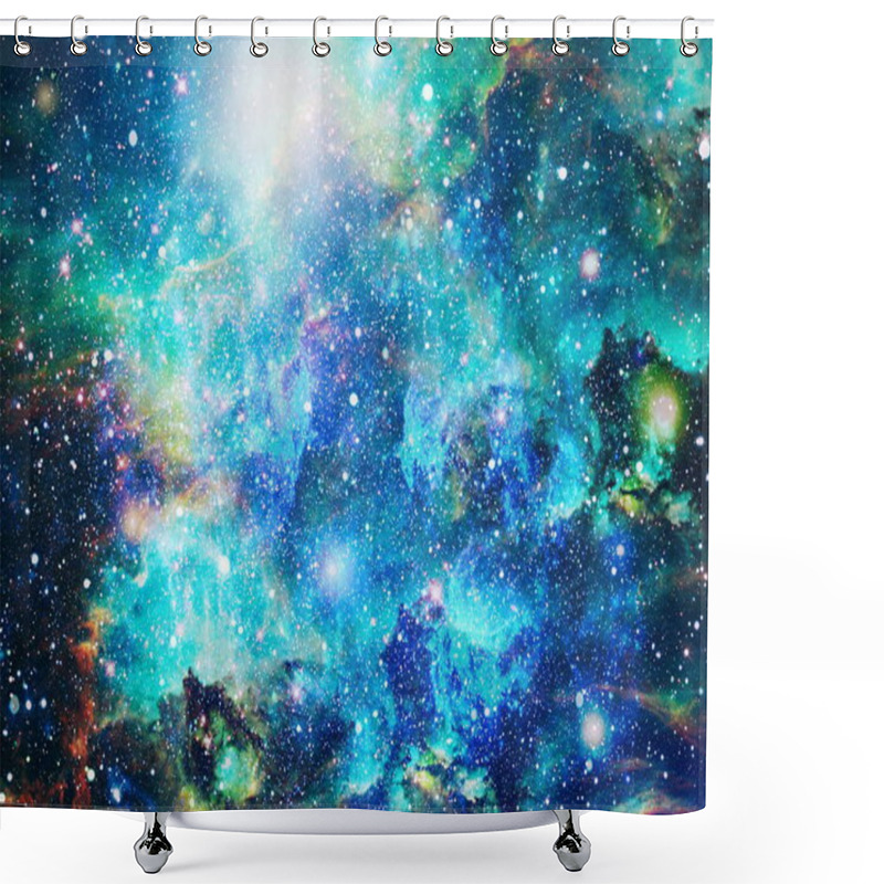 Personality  Futuristic Abstract Space Background. Night Sky With Stars And Nebula. Elements Of This Image Furnished By NASA Shower Curtains