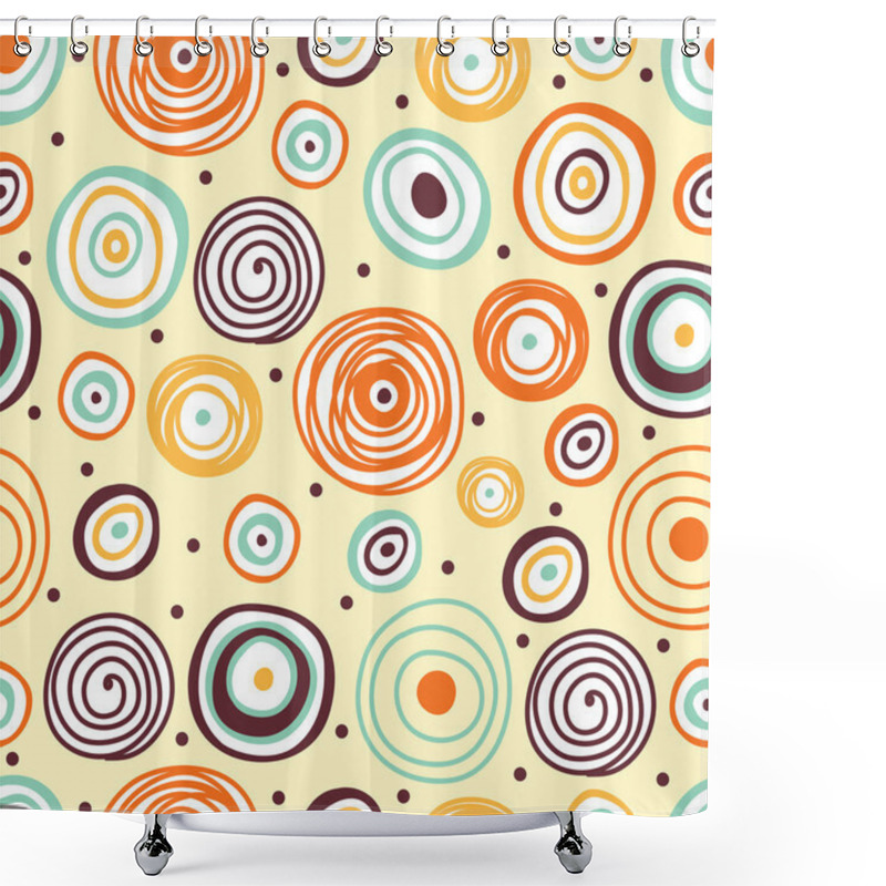 Personality  Cute Polka Dot Pattern Shower Curtains