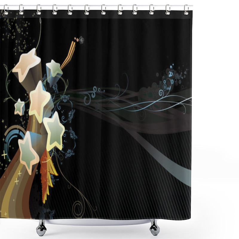 Personality  Abstract Background Shower Curtains