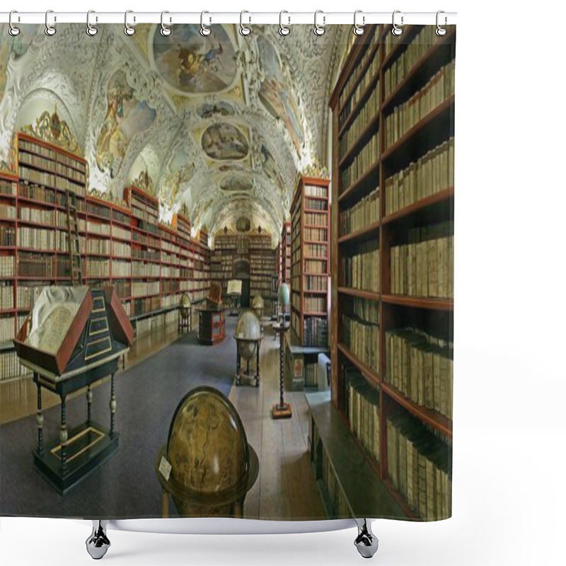 Personality  Prague - Matematical Hall Of The Strahov Convent Library Shower Curtains