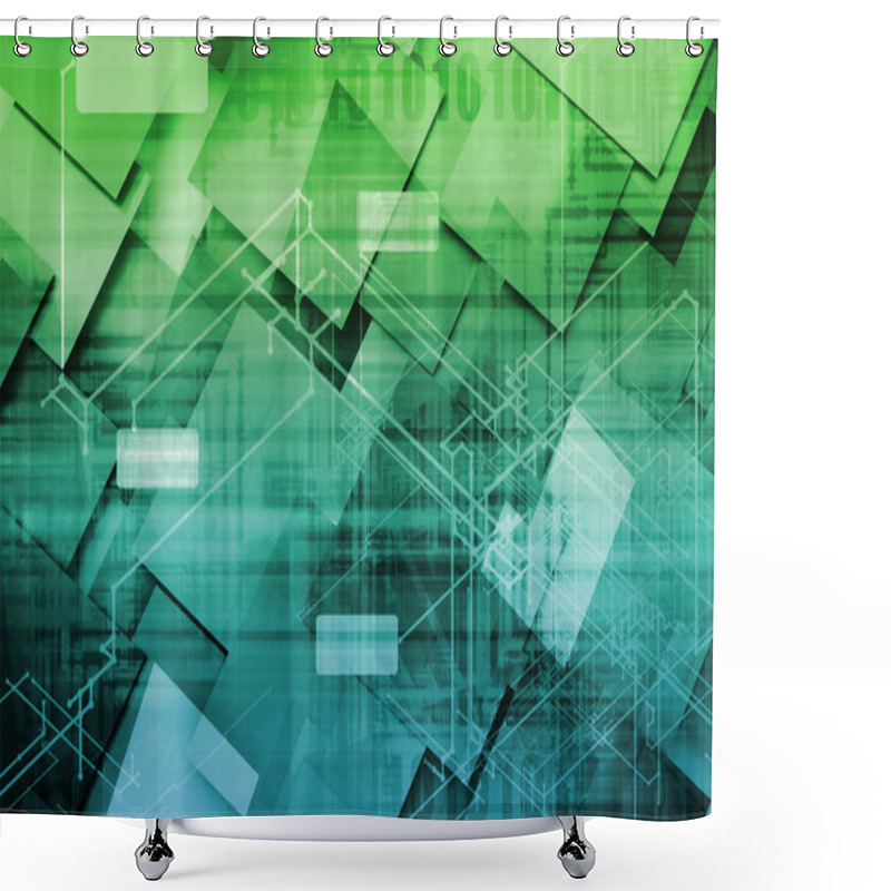 Personality  Information Technology Shower Curtains