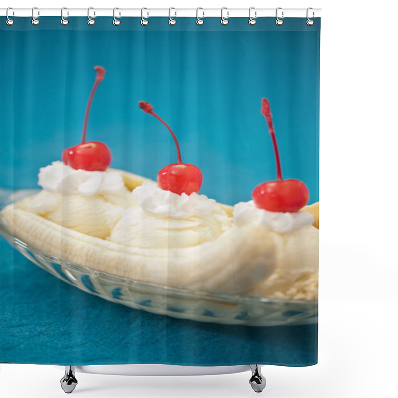 Personality  Banana Split Ice Cream Shower Curtains