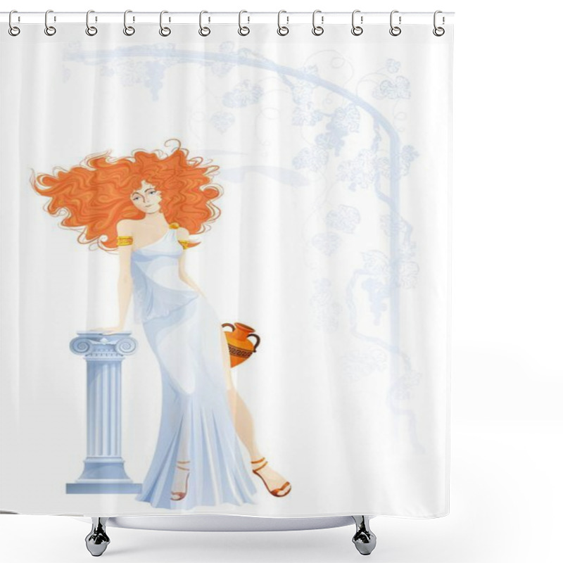 Personality  Fashion Woman Vector Shower Curtains