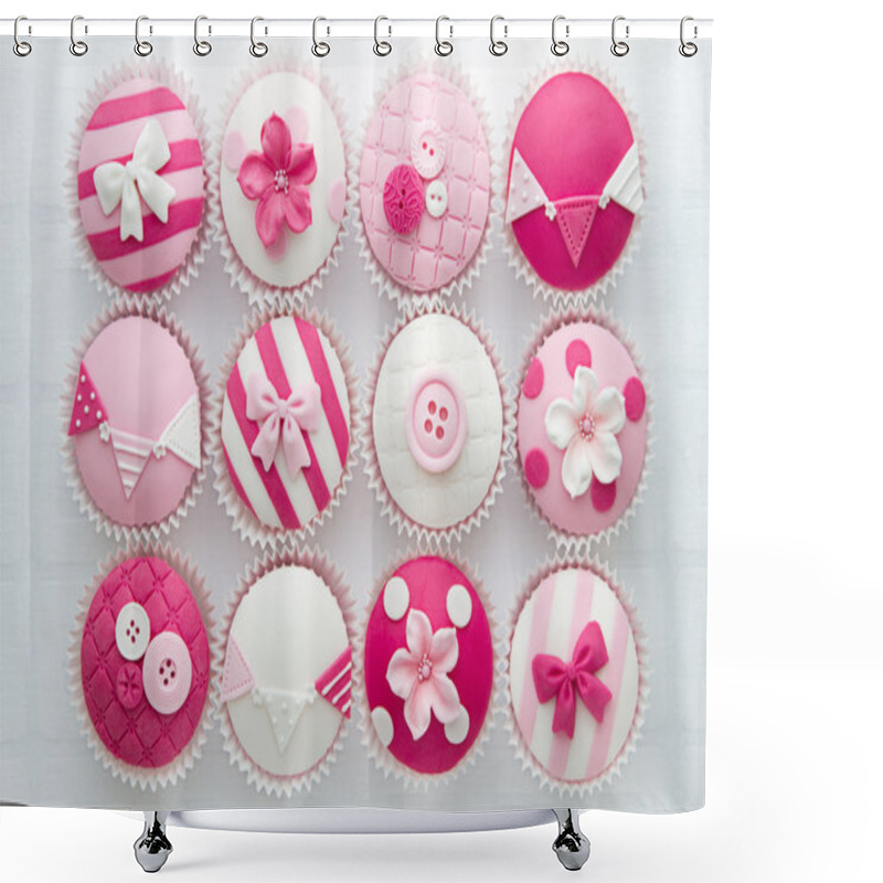 Personality  Cupcakes Shower Curtains