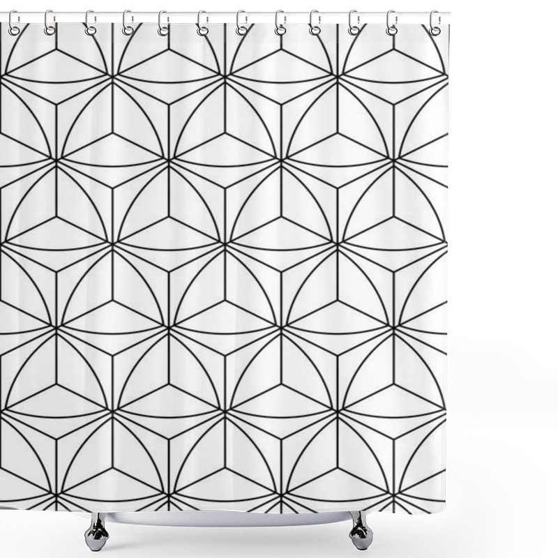 Personality  Geometric Seamless Pattern Shower Curtains