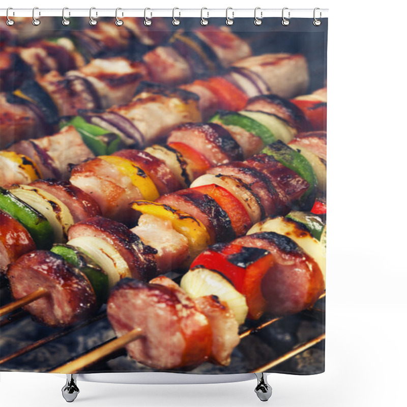 Personality  Grilled Shashlik Shower Curtains