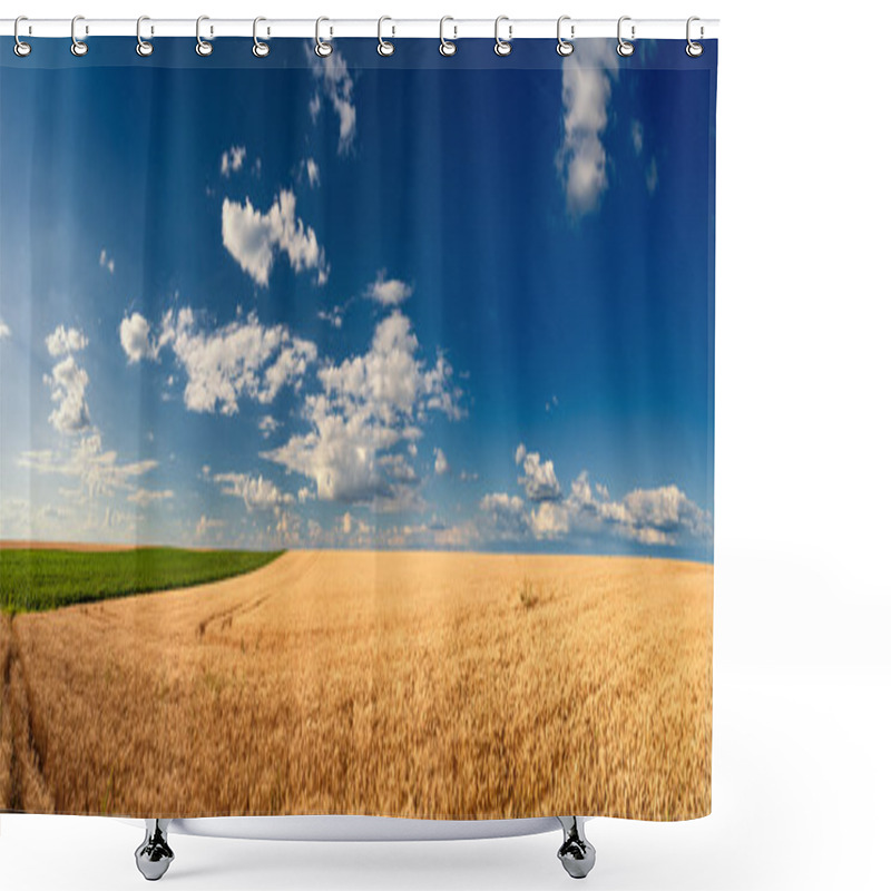 Personality  Golden Wheat Fields Before Harvest Shower Curtains