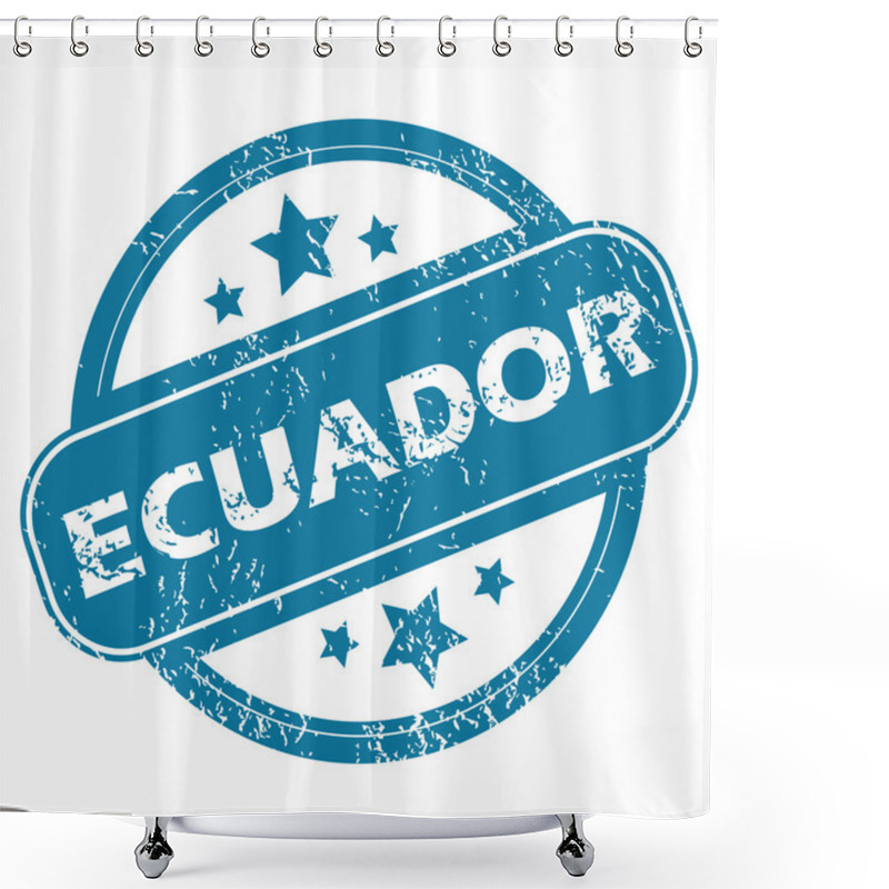 Personality  ECUADOR Round Stamp Shower Curtains