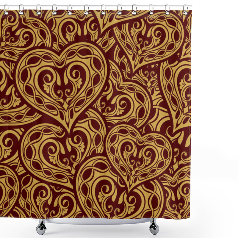 Personality  Wedding Seamless Pattern Shower Curtains