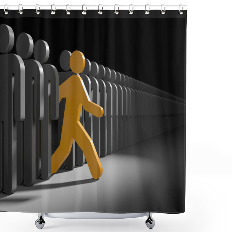 Personality  Different People. Run To New Opportunities Shower Curtains