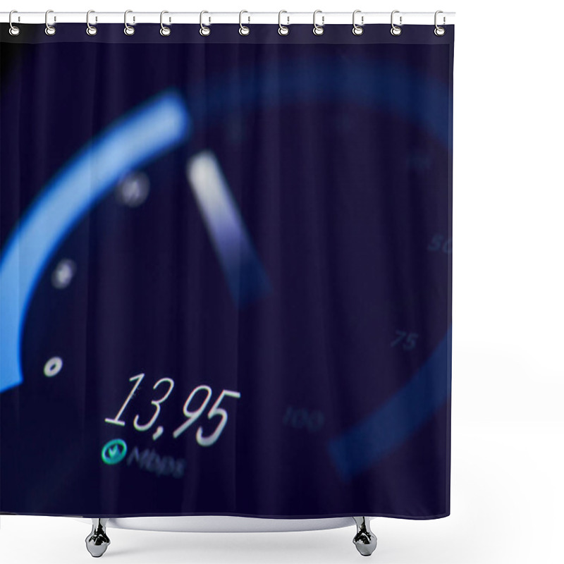 Personality  Checking Internet Speed Shower Curtains