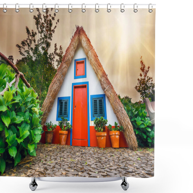 Personality  Portuguese Traditional House In Santana, Madeira Island Shower Curtains