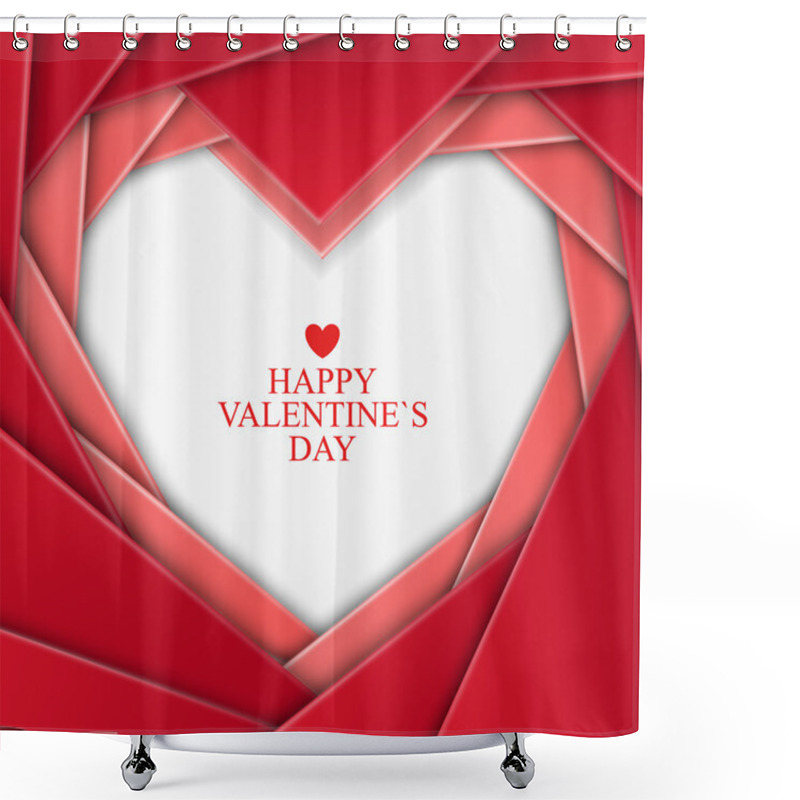 Personality  Valentines Day Background Shower Curtains