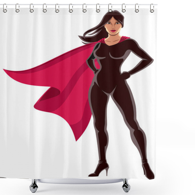 Personality  Super Heroine Asian Shower Curtains