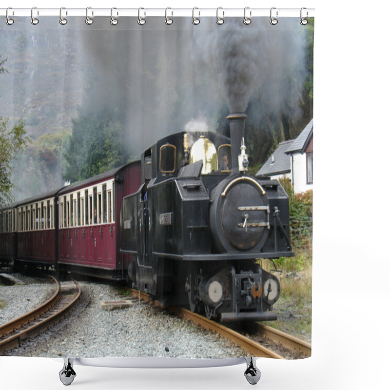 Personality  Steam Narrow Gauge Train. Shower Curtains