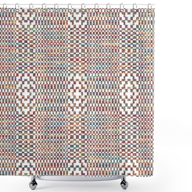 Personality  High-definition Geometry Texture Repeat Pattern On A Creative Texture Surface Shower Curtains