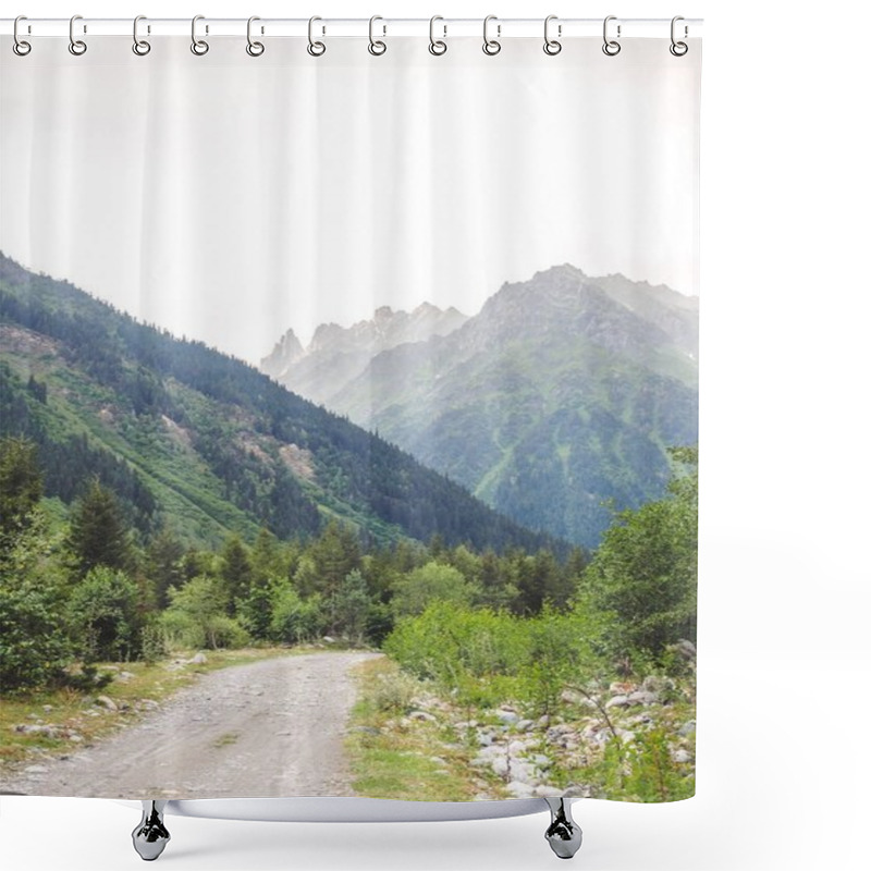 Personality  Road Shower Curtains