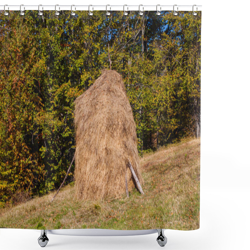 Personality  Rural Autumn Landscape Shower Curtains